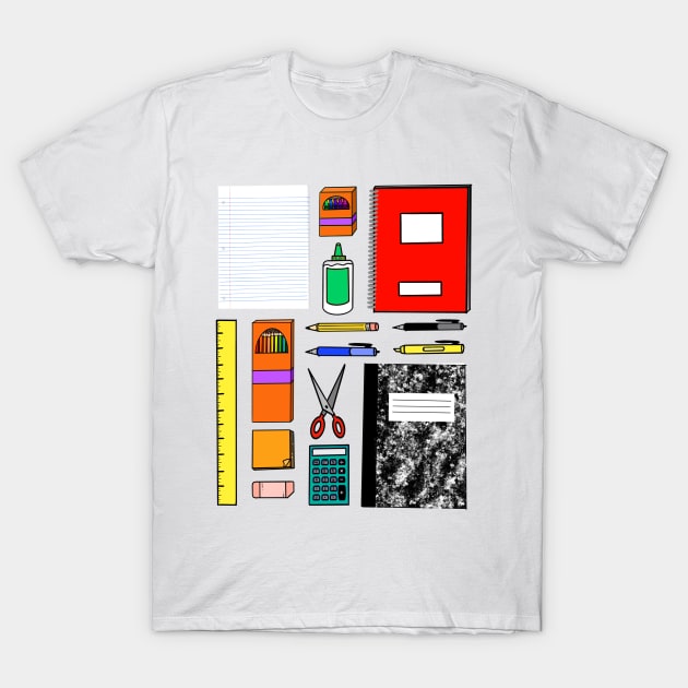 School Supply Soirée T-Shirt by FernheartDesign